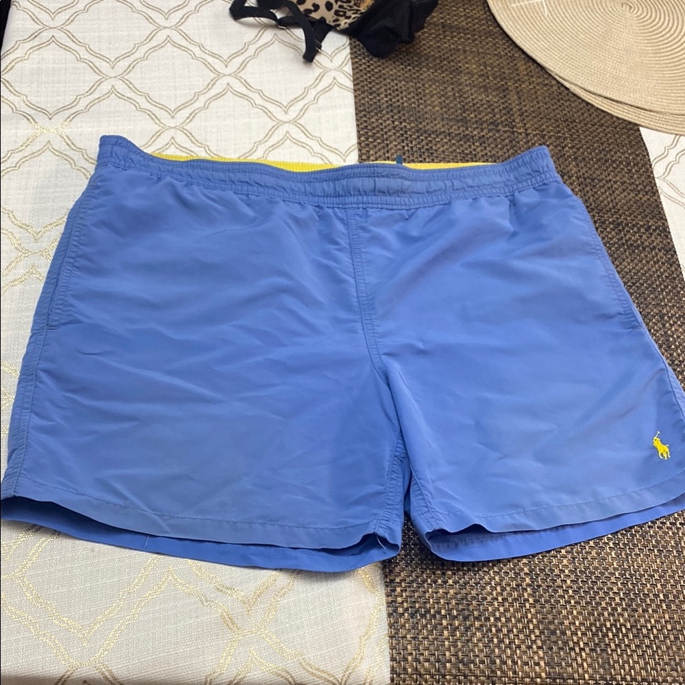 Polo by Ralph Lauren Blue Swim Trunks Classic Design